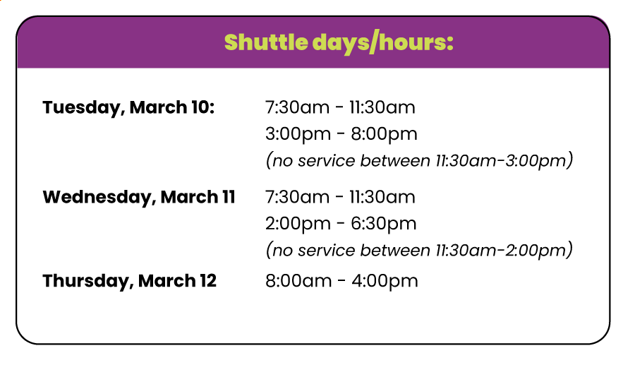 Shuttle Service Hours